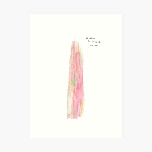 Color the heart Art Print