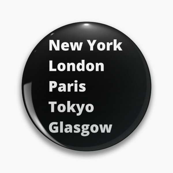 Item preview, New York London Paris Tokyo Glasgow designed and sold by DesignsbyDan1.