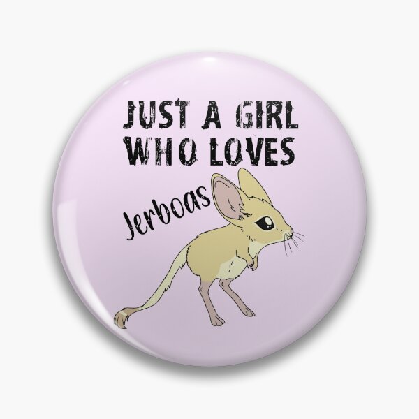 Item preview, Just a Girl Who Loves Jerboas - black text designed and sold by DesignsBySaxton.