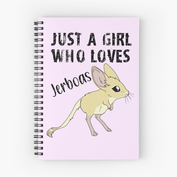 Item preview, Just a Girl Who Loves Jerboas - black text designed and sold by DesignsBySaxton.