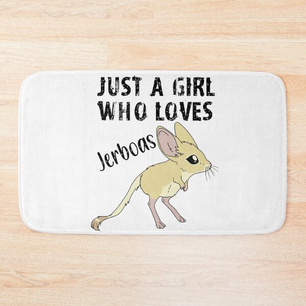Item preview, Just a Girl Who Loves Jerboas - black text designed and sold by DesignsBySaxton.