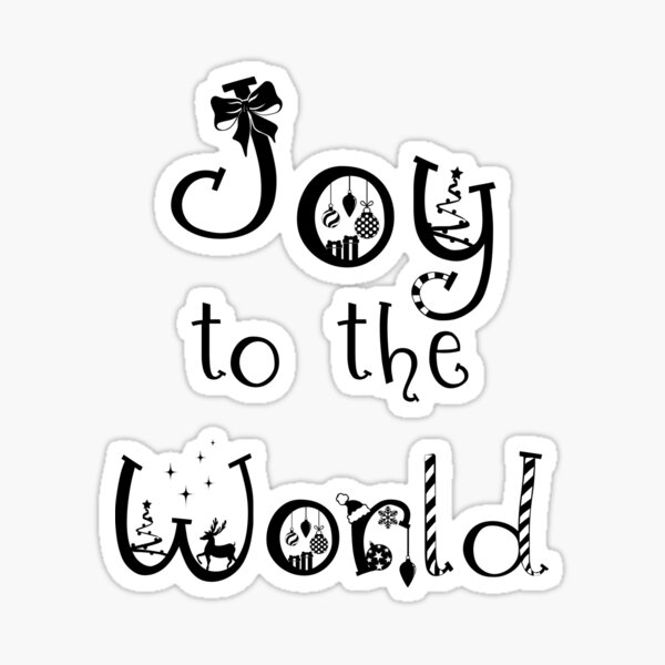 Item preview,  Joy to the World Black and White designed and sold by LovenLaughter.