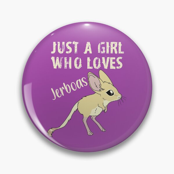 Item preview, Just a Girl Who Loves Jerboas - Yellow text designed and sold by DesignsBySaxton.