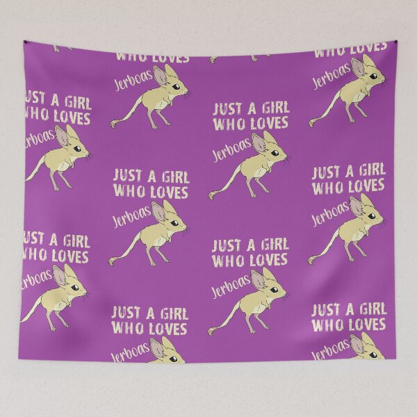 Item preview, Just a Girl Who Loves Jerboas - Yellow text designed and sold by DesignsBySaxton.