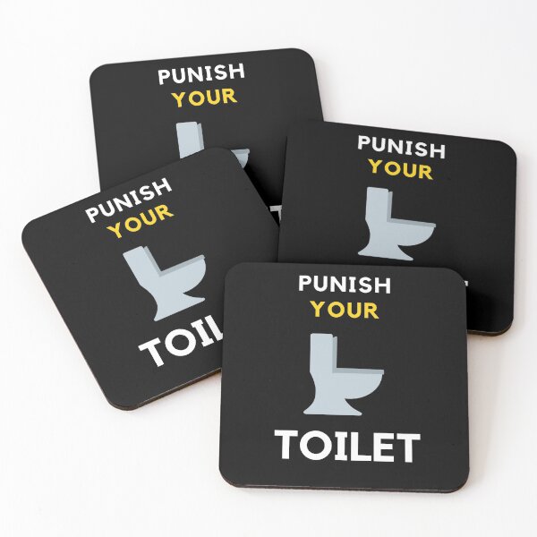 Item preview, Punish your toilet - toilet humour quote designed and sold by onum2018.