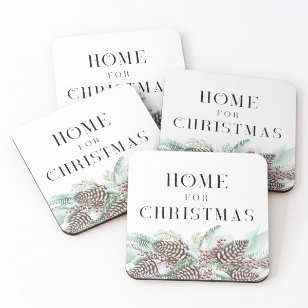 Item preview, Home for Christmas with frosty bouquet designed and sold by blursbyai.