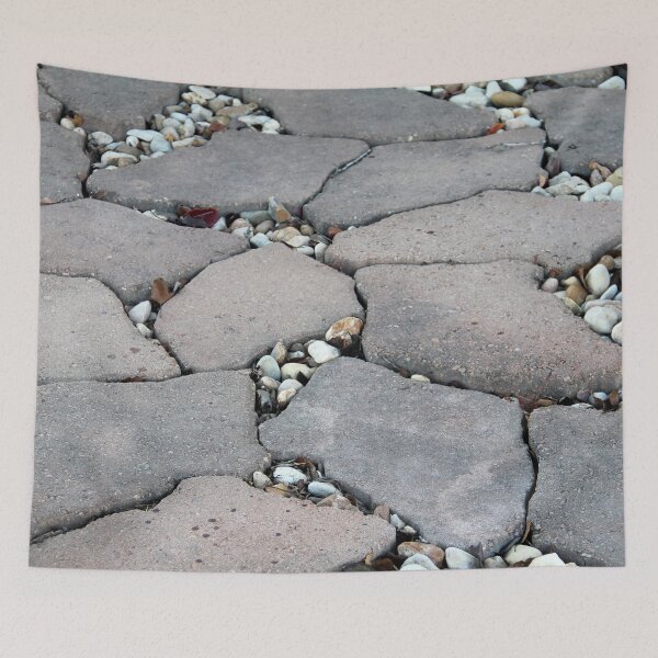 Item preview, Rockscape of grey slabs and rocks designed and sold by Rennie Palmer.