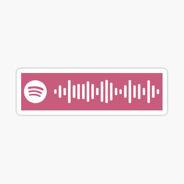 Die Young Kesha Spotify Scan Code Sticker