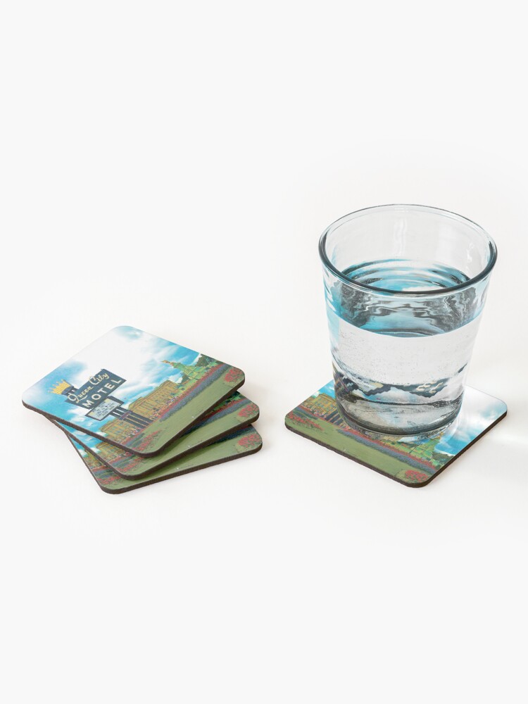 Alternate view of Queen City Palace Motel Coasters (Set of 4)