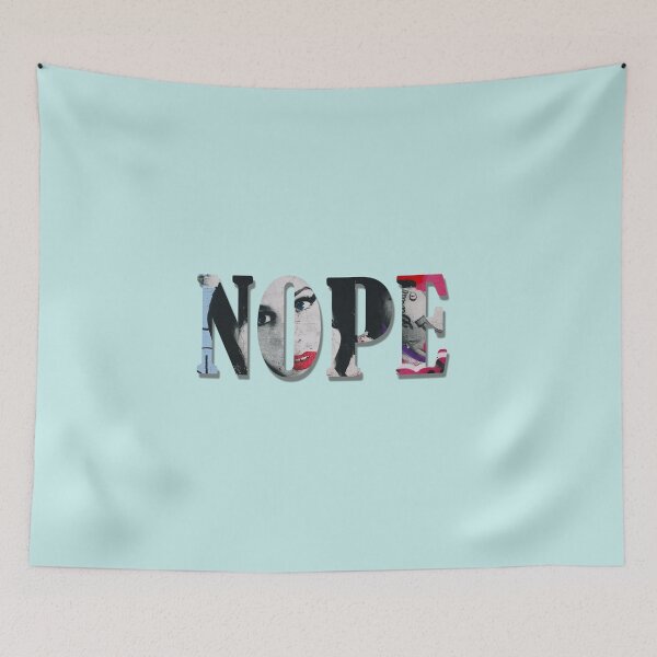 Item preview, Nope funny sarcastic attitude quote typography lettering design designed and sold by Cafecreative.