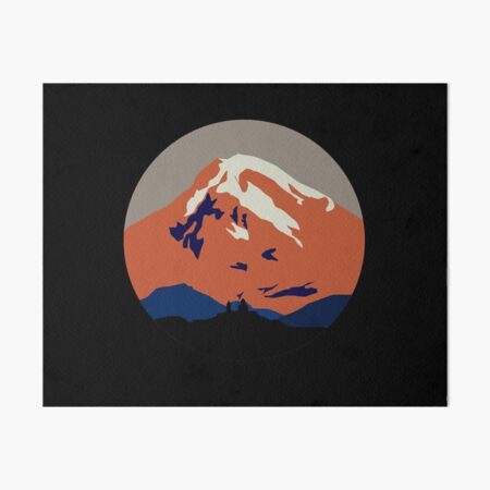 Kazbegi Trinity church Georgia Art Board Print