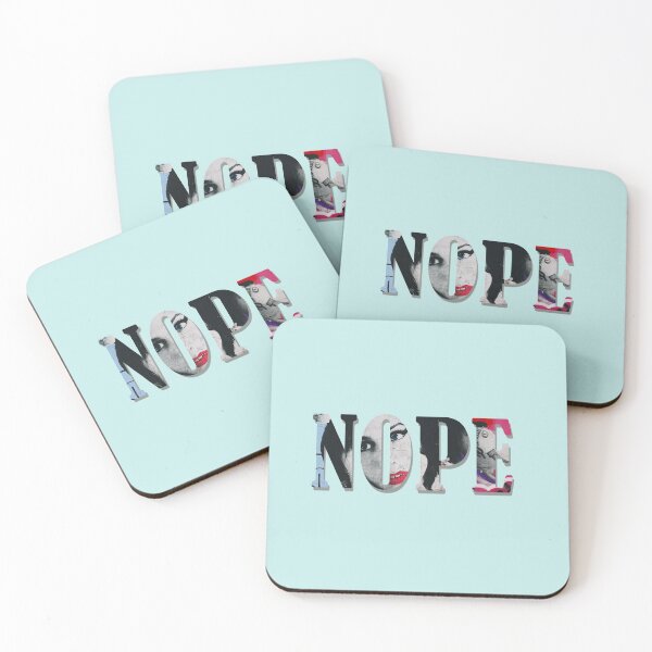 Item preview, Nope funny sarcastic attitude quote typography lettering design designed and sold by Cafecreative.