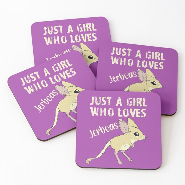 Item preview, Just a Girl Who Loves Jerboas - Yellow text designed and sold by DesignsBySaxton.