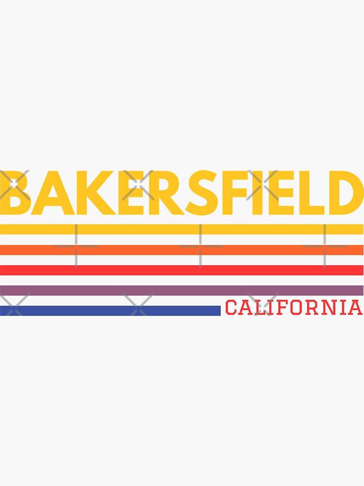 "Bakersfield California" Sticker by Taumaturgo Redbubble