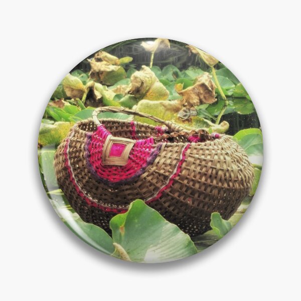 Item preview, PINK Basket Weaving with Lily Pads designed and sold by WeepingGrove.