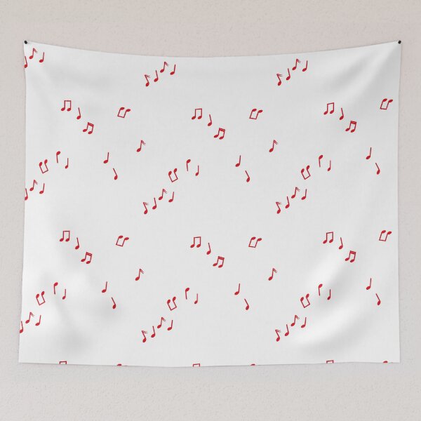 Item preview, Red Musical Note (White Background) designed and sold by Jelly Bear.