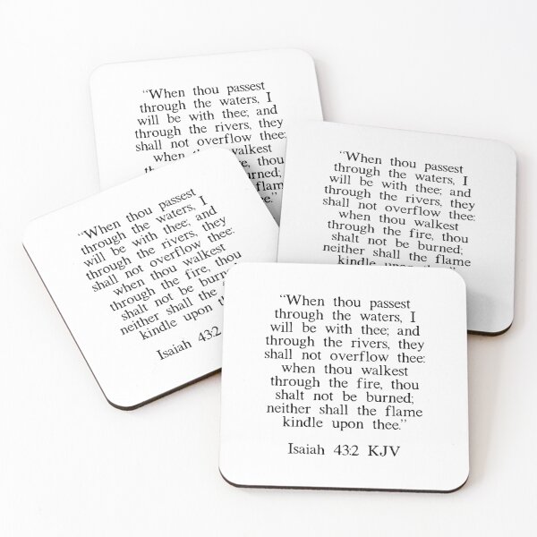 Item preview, Isaiah 43:2 KJV designed and sold by IBMClothing.