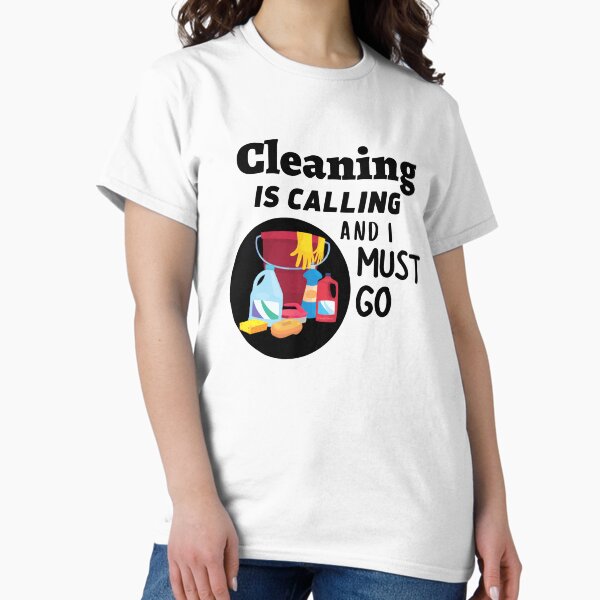 Item preview, Cleaning is Calling Housekeeping Cleaning Crew Fun designed and sold by SavvyCleaner.