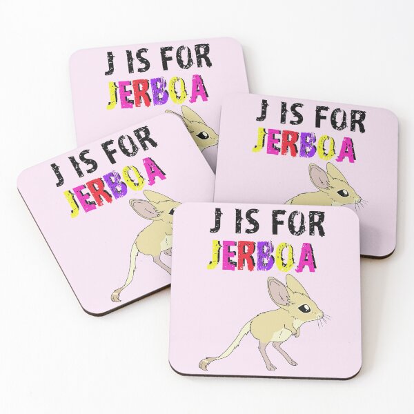 Item preview, J is for Jerboa - Rainbow cute fluffy animal designed and sold by DesignsBySaxton.