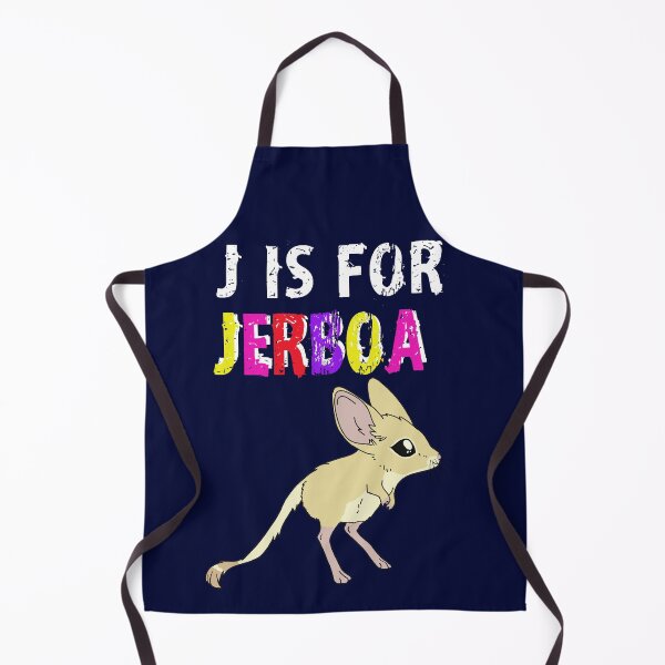 Item preview, J is for Jerboa - white and Rainbow text cute fluffy animal designed and sold by DesignsBySaxton.