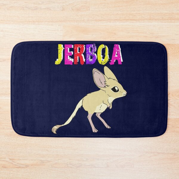 Item preview, J is for Jerboa - white and Rainbow text cute fluffy animal designed and sold by DesignsBySaxton.
