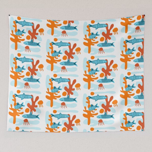 Item preview, WATER FISH LOVE SEA ILLUSTRATION UNIQUE  designed and sold by Tropical Blood.