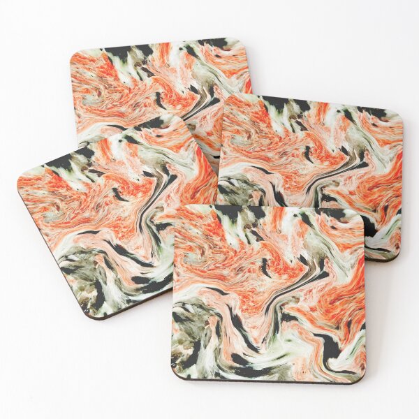 Item preview,  Orange Classic Marble Pattern designed and sold by KM KAMRON.