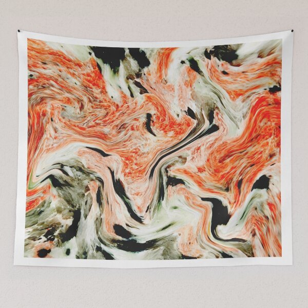 Item preview,  Orange Classic Marble Pattern designed and sold by KM KAMRON.