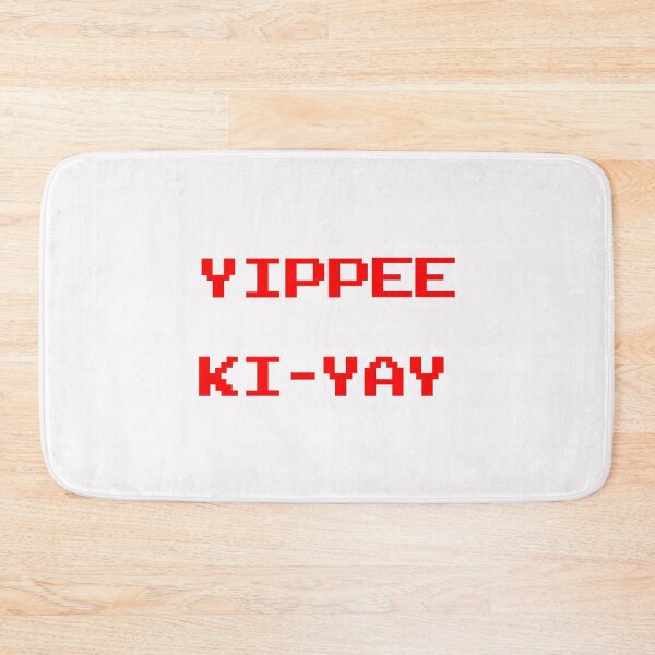 Item preview, Yippee ki yay - funny retro vintage arcade style red/white typography designed and sold by Deegital18.