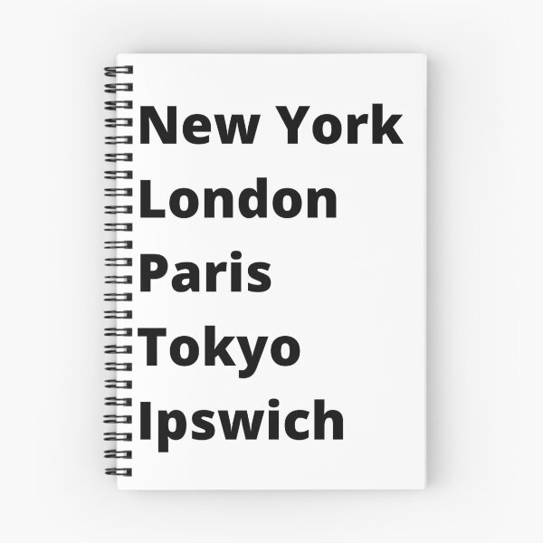 Aperçu de l'œuvre New York Londres Paris Tokyo Ipswich créée et vendue par DesignsbyDan1.