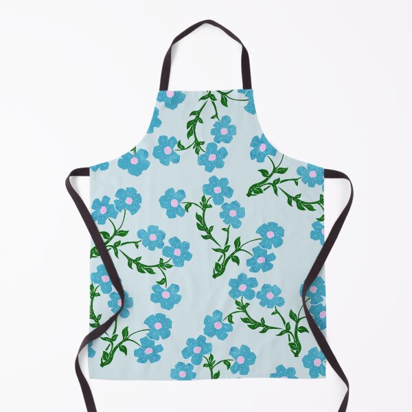Artikelvorschau, Cottagecore Farmcore Blue Tiny Flower Ästhetisches Vintage-Muster entworfen und verkauft von allexieee.
