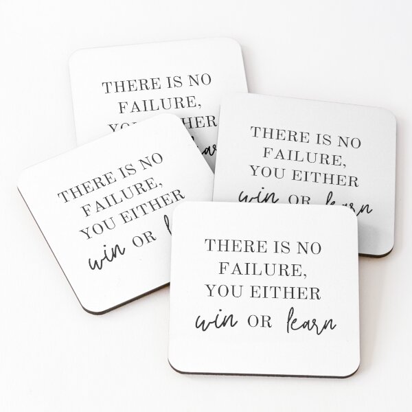 Item preview, There is no failure, you either win or learn Minimalist Quote by MNMLworks designed and sold by MNMLworks.