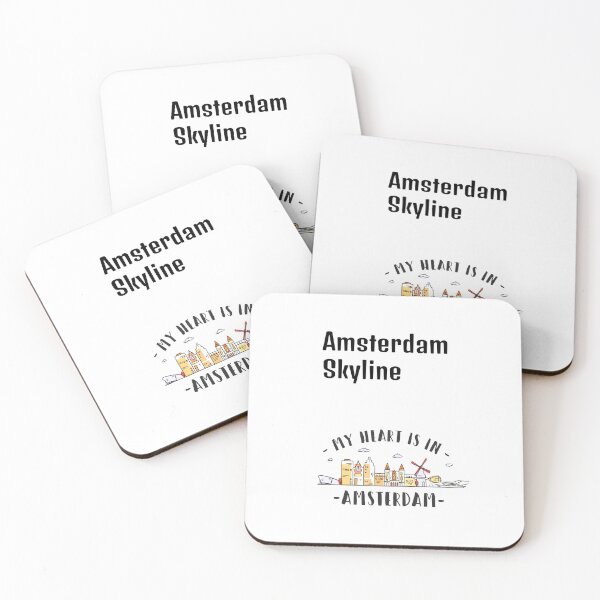 Item preview, White Amsterdam Skyline designed and sold by DamaliePierre.