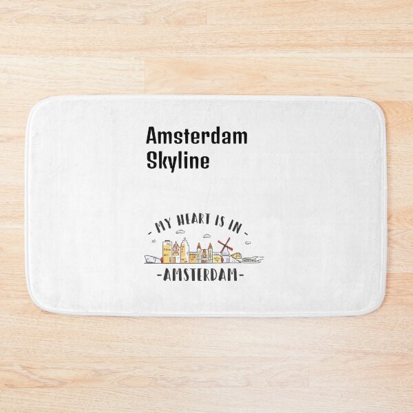 Item preview, White Amsterdam Skyline designed and sold by DamaliePierre.