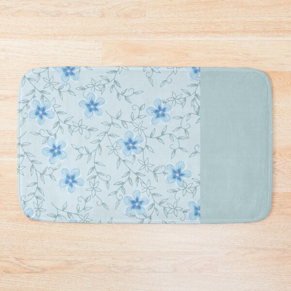 Aperçu de l'œuvre Cottagecore Farmcore Baby Blue Minuscule Fleur Esthétique Vintage Motif créée et vendue par allexieee.