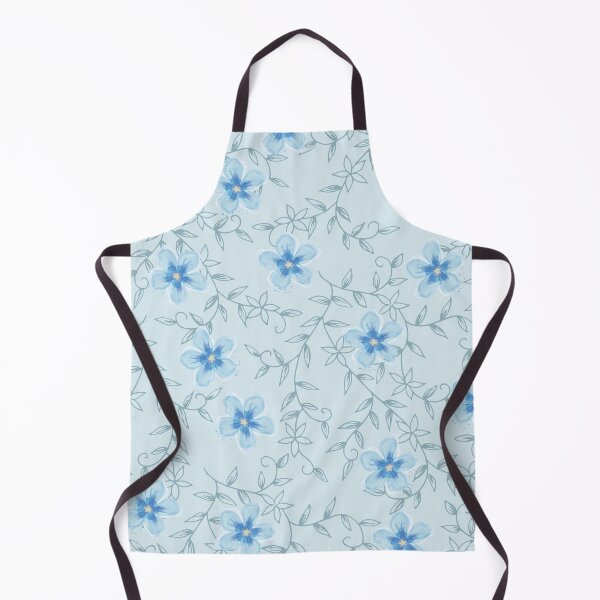 Artikelvorschau, Cottagecore Farmcore Baby Blue Tiny Flower Ästhetisches Vintage Muster entworfen und verkauft von allexieee.