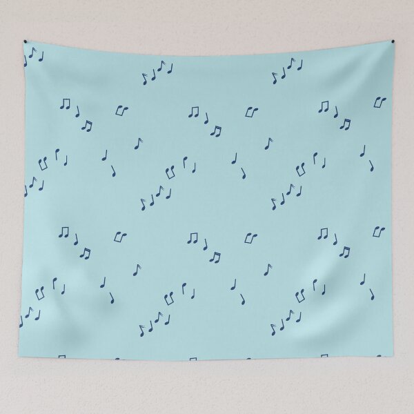 Item preview, Blue Musical Note (Mint Background) designed and sold by Jelly Bear.