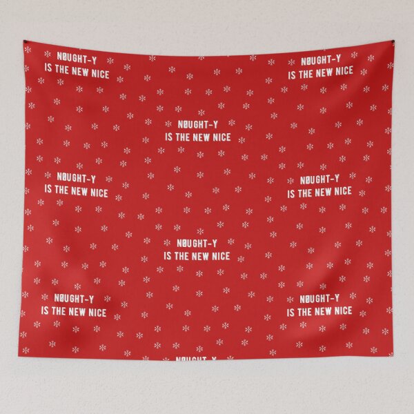 Item preview, Nought-y Is the New Nice Punny Christmas Design designed and sold by AritraSur.
