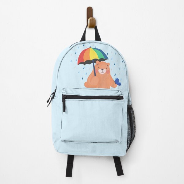 Item preview, Rainy Day - Jelly the Bear (Light Blue Background) designed and sold by Jelly Bear.