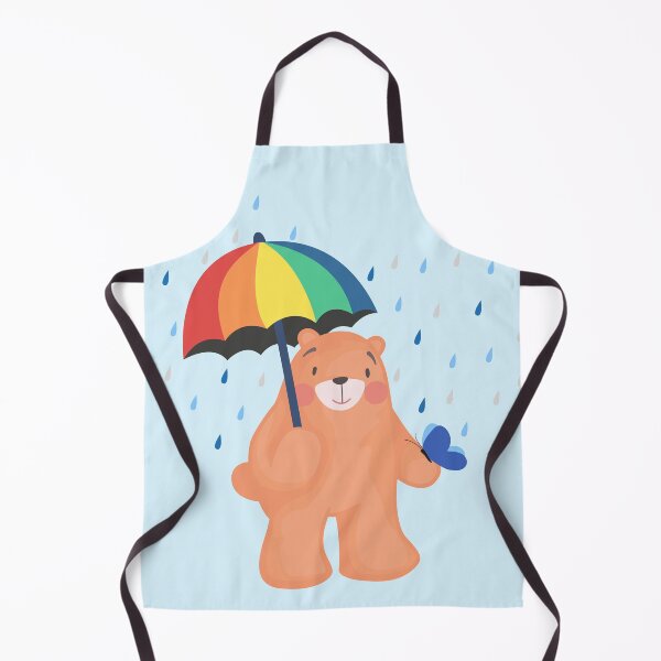 Item preview, Rainy Day - Jelly the Bear (Light Blue Background) designed and sold by Jelly Bear.