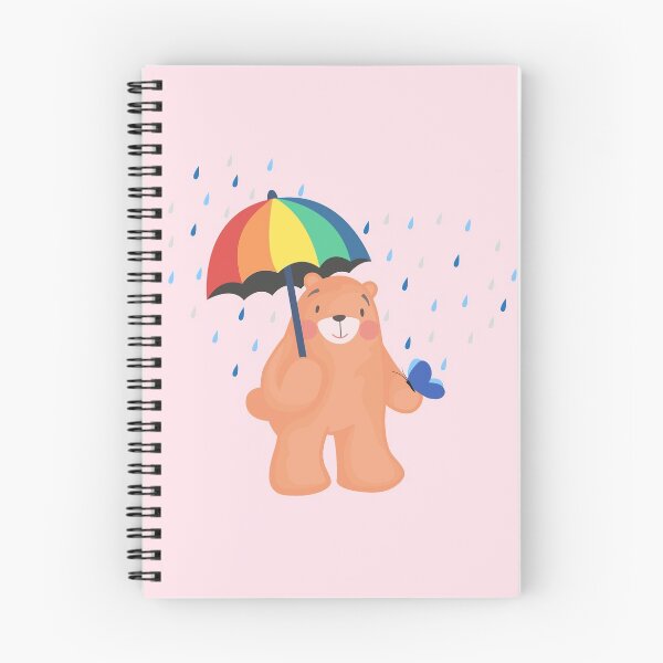 Item preview, Rainy Day - Jelly the Bear (Light Pink Background) designed and sold by Jelly Bear.