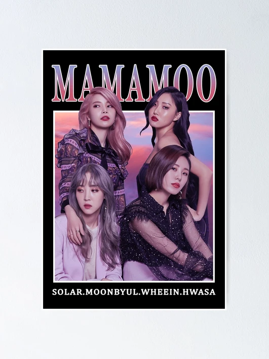Mamamoo ママム　poster set moosical ポスター MAMAMOO Members Photoshoot Vintage Retro Band Style 90s 