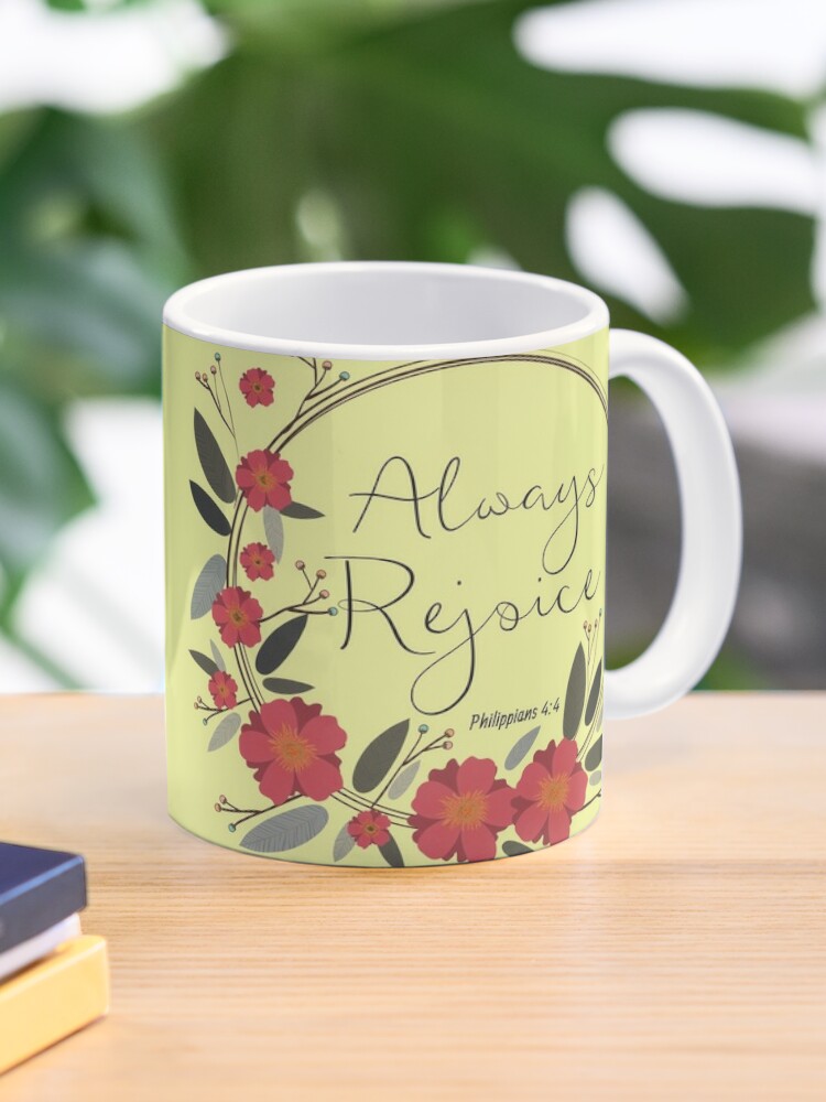 Rejoice Collection Four Piece Ceramic Coffee Mug Set