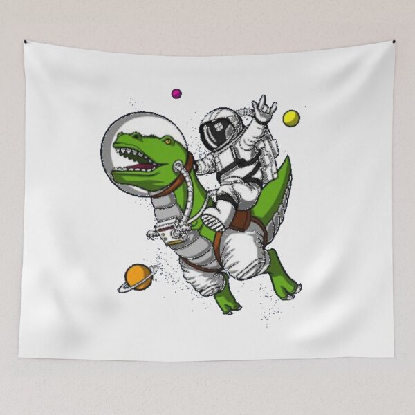 Item preview, T-Rex Astronaut Riding Dinosaur Jersey - Outer Space Shirt - Cosmic Galaxy Shirt - Boys Dinosaur Clothing - Men Dinosaur Clothing designed and sold by Karim Hasraoui.