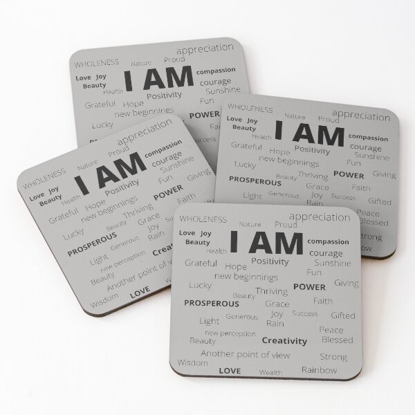 Item preview, I AM- The power of who you are lies in your words designed and sold by HopeMerc.