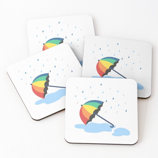 Item preview, Rainy Day - Rainbow Umbrella designed and sold by Jelly Bear.