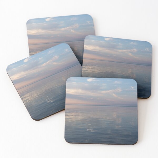 Item preview, Silky Satin on the Lake - Glossy Ripples and Ruffles in Pink, White and Blue designed and sold by Georgia Mizuleva.
