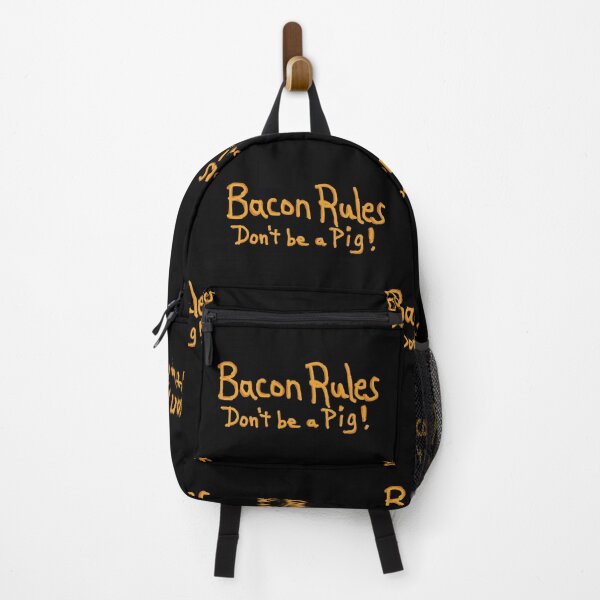 Item preview, Bacon Rules designed and sold by Kid Wits Ink "Wise enough to leave a lasting impression!".