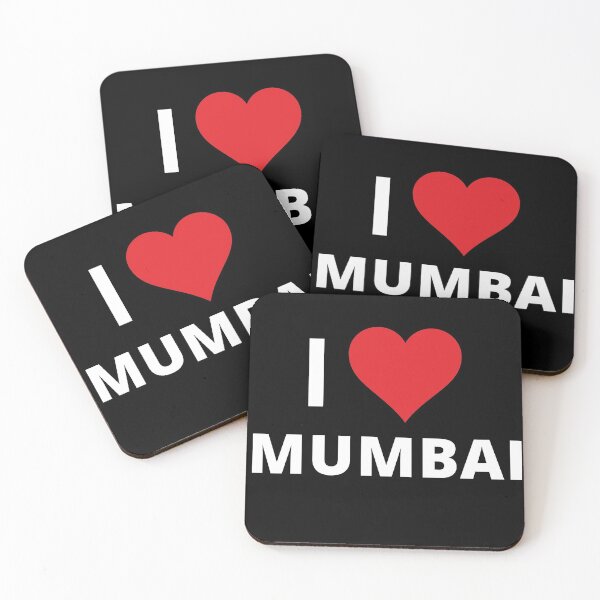 Item preview, I Love Mumbai (dark) designed and sold by mugify.