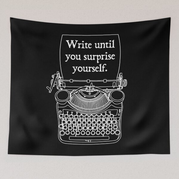 Item preview, Write Until You Surprise Yourself Typewriter designed and sold by GrandeDuc.